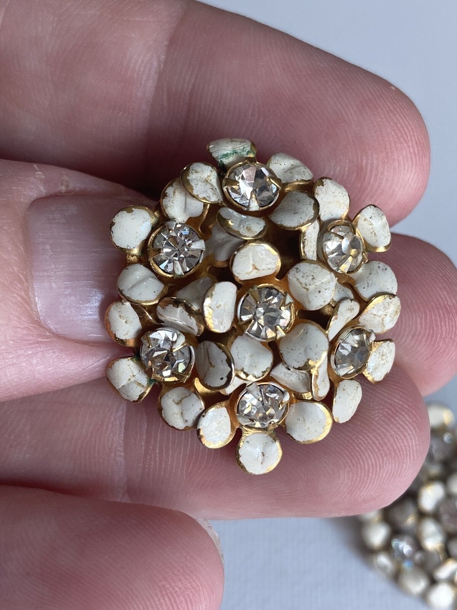 vintage jewelryえす 1950's Jo Anne Jewels of Elegance Rhinestone Necklace