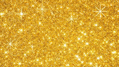 500 Gramm Glitter-Puder  0.7 mm'', 1/32  Gold. Super Fine. Nails