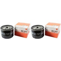 2X Mahle / Knecht ÖLfilter OC 727 Oil Filter