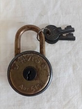 Lucchetto Avio Art.511 Vintage Da Negozio D'epoca Emporio 