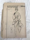 1950s Vtg Advance Sewing Pattern 9646 Womens Shesth Belted Dress Sz 12