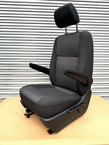Original VW Transporter T6 T6.1 Caravelle Pasajero Asiento Capitán Ladrillo Tela - Imagen 8 de 10