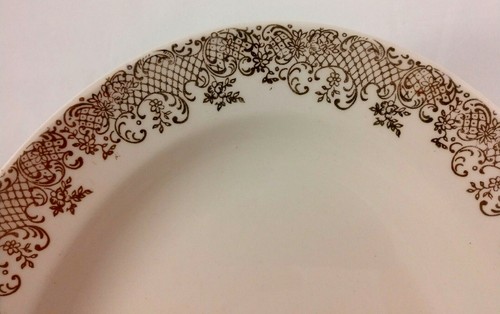 Edwin Knowles 22K Gold Filigree Cream Oval Serving Platter 11 1/2" x 8 5/8"-43-5 - Picture 8 of 11
