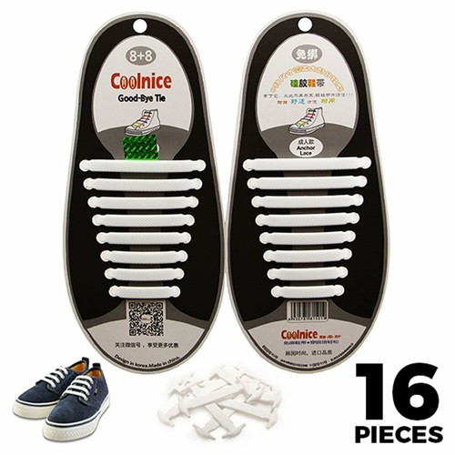 16pcs Coolnice Silicone No-Tie Elastic Unisex Shoelaces for Adult,13 Colour Avai - Picture 17 of 58