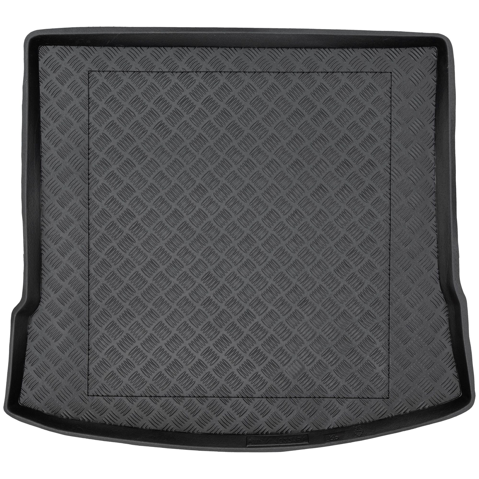 Tapis de coffre Mazda 5 Rezaw-Plast en PVC noir pour modèles 2005 à 2010