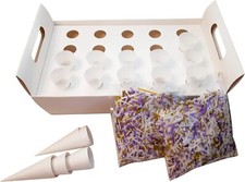 Celebration Party Confetti Cones with Holder Kit