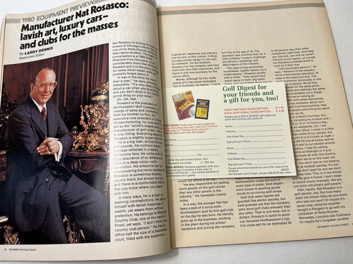 GOLF DIGEST MAGAZINE DECEMBER 1979 COMPLETE 1980 EQUIPMENT PREVIEW - Picture 9 of 16