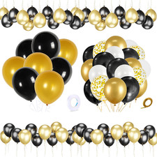 Gold Black Latex Balloons helium balon quality party Decorations baloons BALOONS