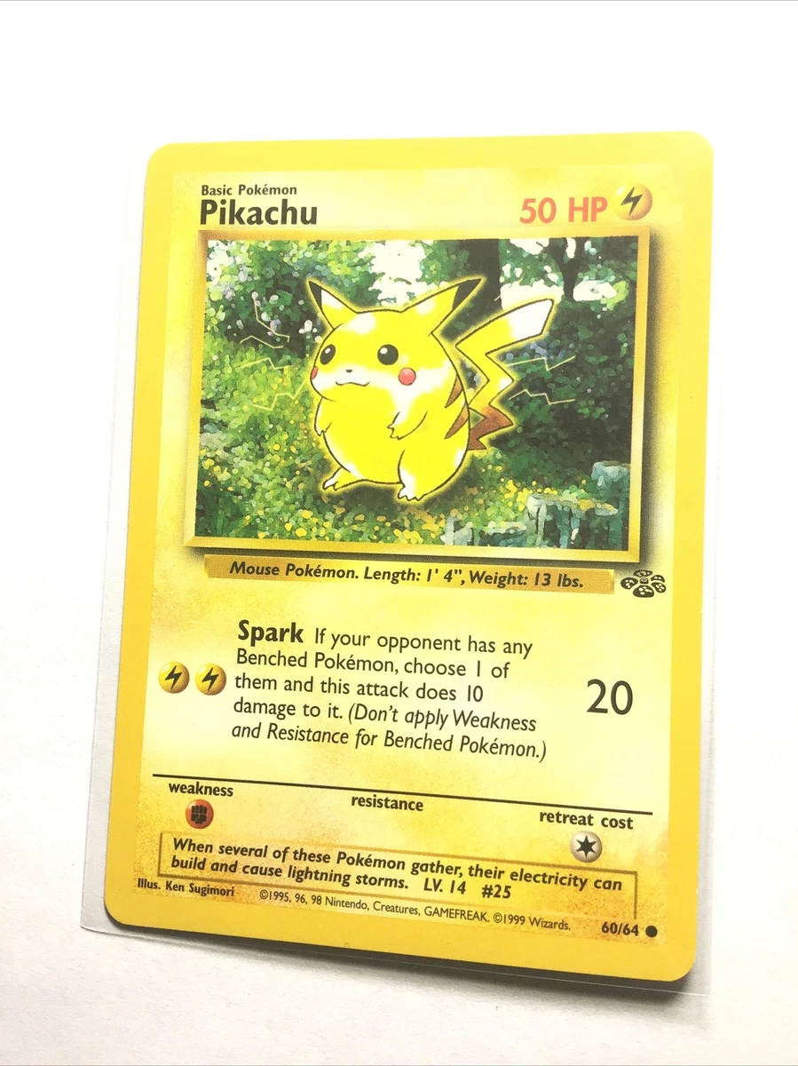 Pikachu Pokémon TCG Jungle Rare Individual Collectible Card Game