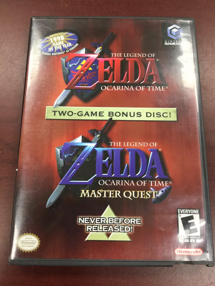 Zelda Ocarina Of Time / Master Quest GameCube COMPLETE Game Cube US -Works  Great