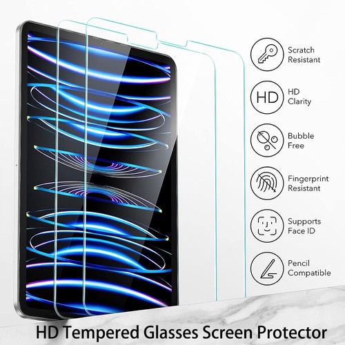 Magnetic+Tempered Glass Screen Protector For iPad 11th 10th 9th iPad Pro 11 Air - Picture 7 of 14
