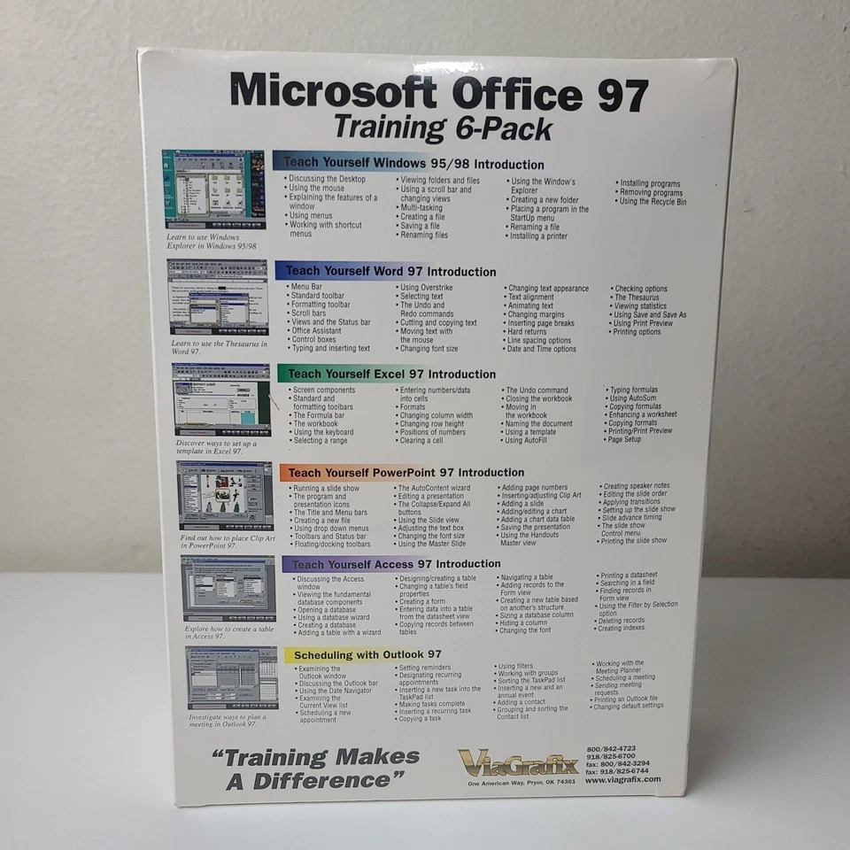 ViaGrafix Office 97 & Windows CD-ROM Multimedia Tutorials Training Interactive - Image 3 of 4