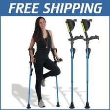 Ergoactives Ergobaum 7G: Foldable Forearm Crutches - Up to 360 lbs Capacity