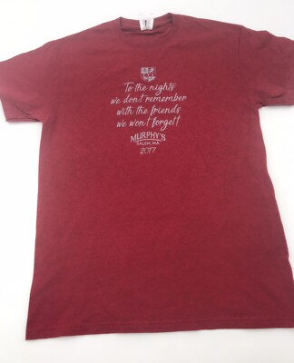 Murphys Salem MA Gildan T-Shirt Men Médium Red..#18219
