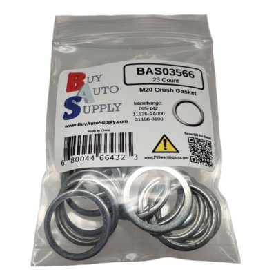 #ad #ad 25x M20 Crush Washer Oil Drain Plug Gasket Fit Dorman 095 142 Subaru 11126 AA000 $16.99