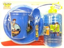 Toy Story Mealtime Dinnerware Set Includes Bowl,Cup,Jug, Character Spoon-New 