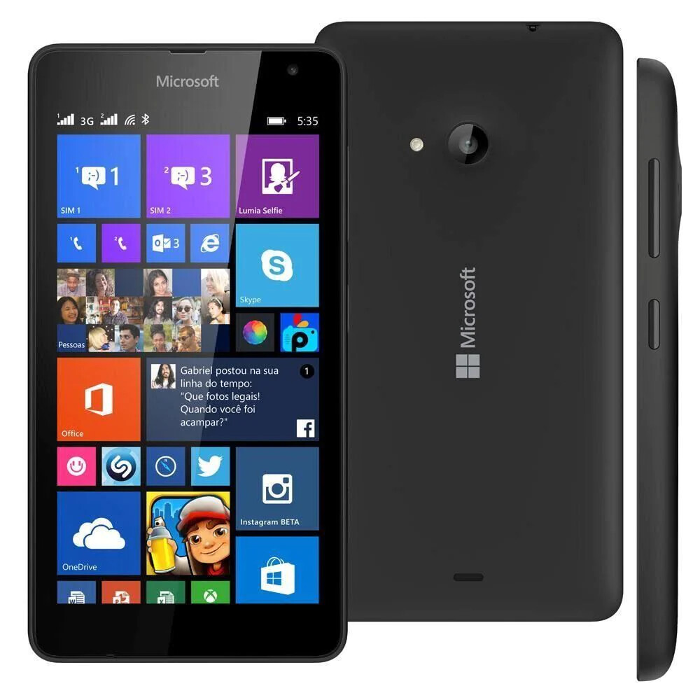 Microsoft Lumia 535 8GB 3G Unlocked Windows 10 Smartphone In