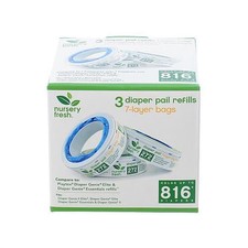 Munchkin Nursery Fresh Diaper Pail Refill, 3 Pack Munchkin