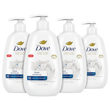 Dove Advanced Care Hand Wash Deep Moisture 4 Count for Soft, Smooth Skin...