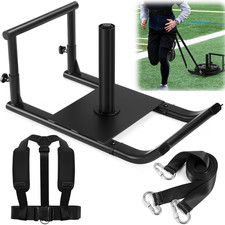 Weighted Fitness Sled for Adults  Kids, Compatible with 1"  2" Plates