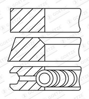 Neu - Goetze Engine 08-183300-10 Kolbenringsatz FüR MERCEDES-BENZ Puch