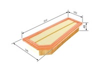 Luftfilter Bosch F 026 400 134 FüR OE A 271 094 03 04 - 271 094 03 04