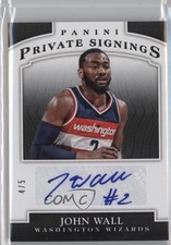 2014-15 Panini NBA Finals Promo Pack Private Signings 4/5 John Wall #JW Auto 0c3