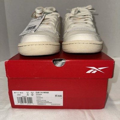Reebok Club C 85 Womens 7.5M white classic Leather Sneakers Retro Shoes