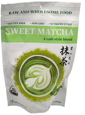 Organic Matcha Green Tea Powder 16 oz Café Style Blend Raw Wholesome USDA New