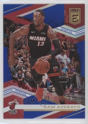 2019-20 Donruss Elite Status Text Error Blue 35/99 Bam Adebayo #80 04cw