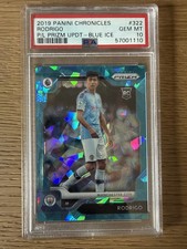 2019 PANINI CHRONICLES PL PRIZM BLUE ICE RODRIGO Rodri PSA 10 /99. Rookie