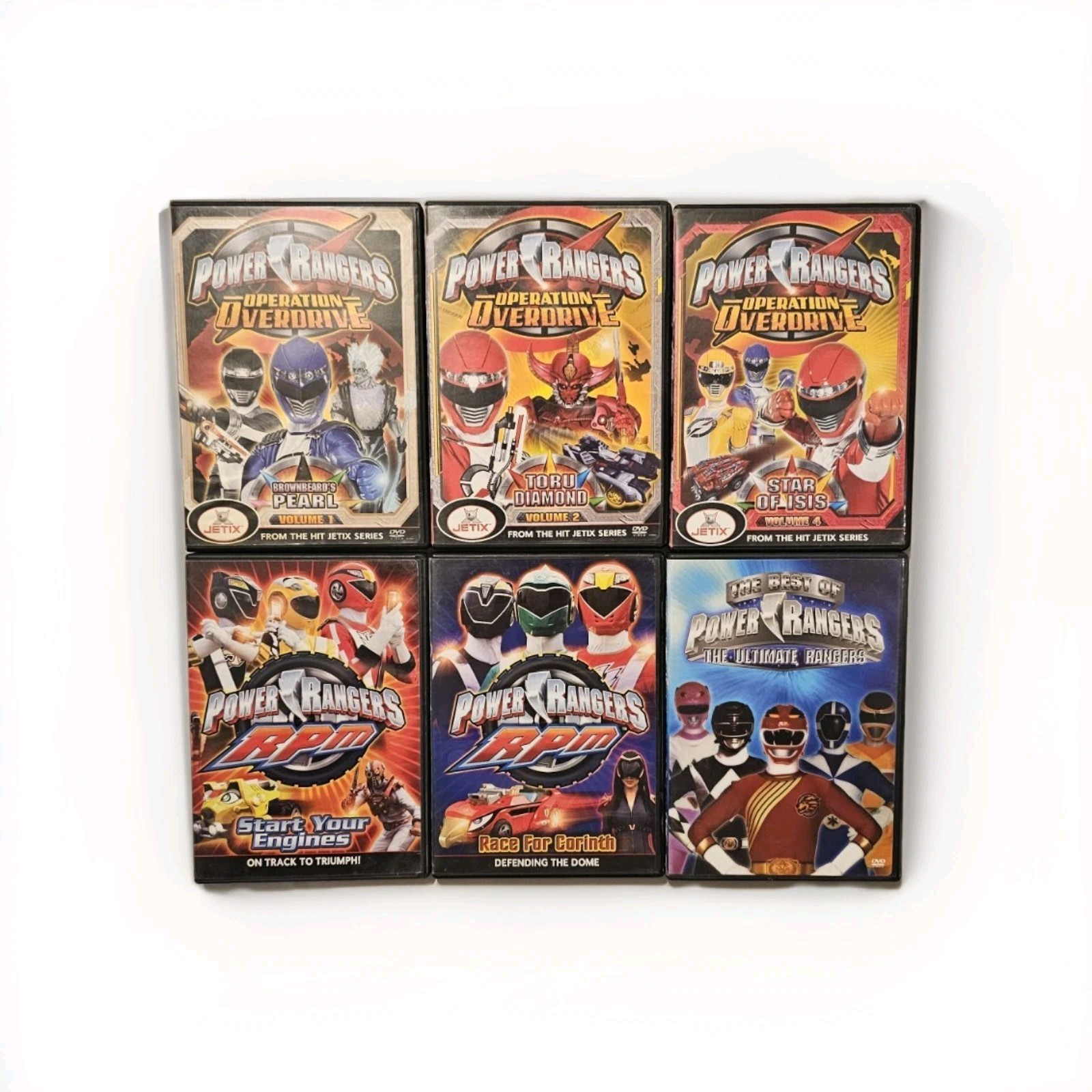 Power Rangers The Ultimate Rangers, Operation Overdrive & RPM 6 DVD Lot ...