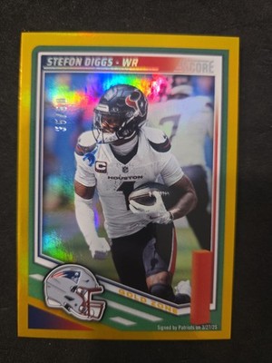 2025 Score - Stefon Diggs #71 Gold Zone /50