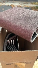 Abrasticle 10 pack 8" x 19" 40 grit floor sanding belts