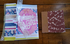 2 Piece Set - Floral Junk Journal Handmade Booklets Mini Folios and or Ephemera