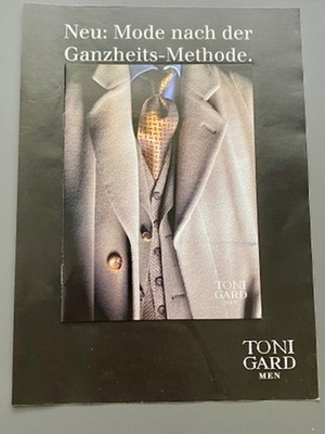 Toni Gard Men Mini-Prospekt Mode Fashion retro 1994 Vintage Ad Werbung Reklame