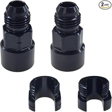 2PCS Aluminum 6AN Quick Connect Fuel Line Fitting, 3/8" & 5/16" EFI 3/8&5/16
