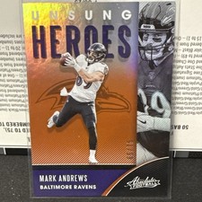 2020 Panini Absolute Unsung Heroes Mark Andrews #UH-MA-Orange-Ravens /75  