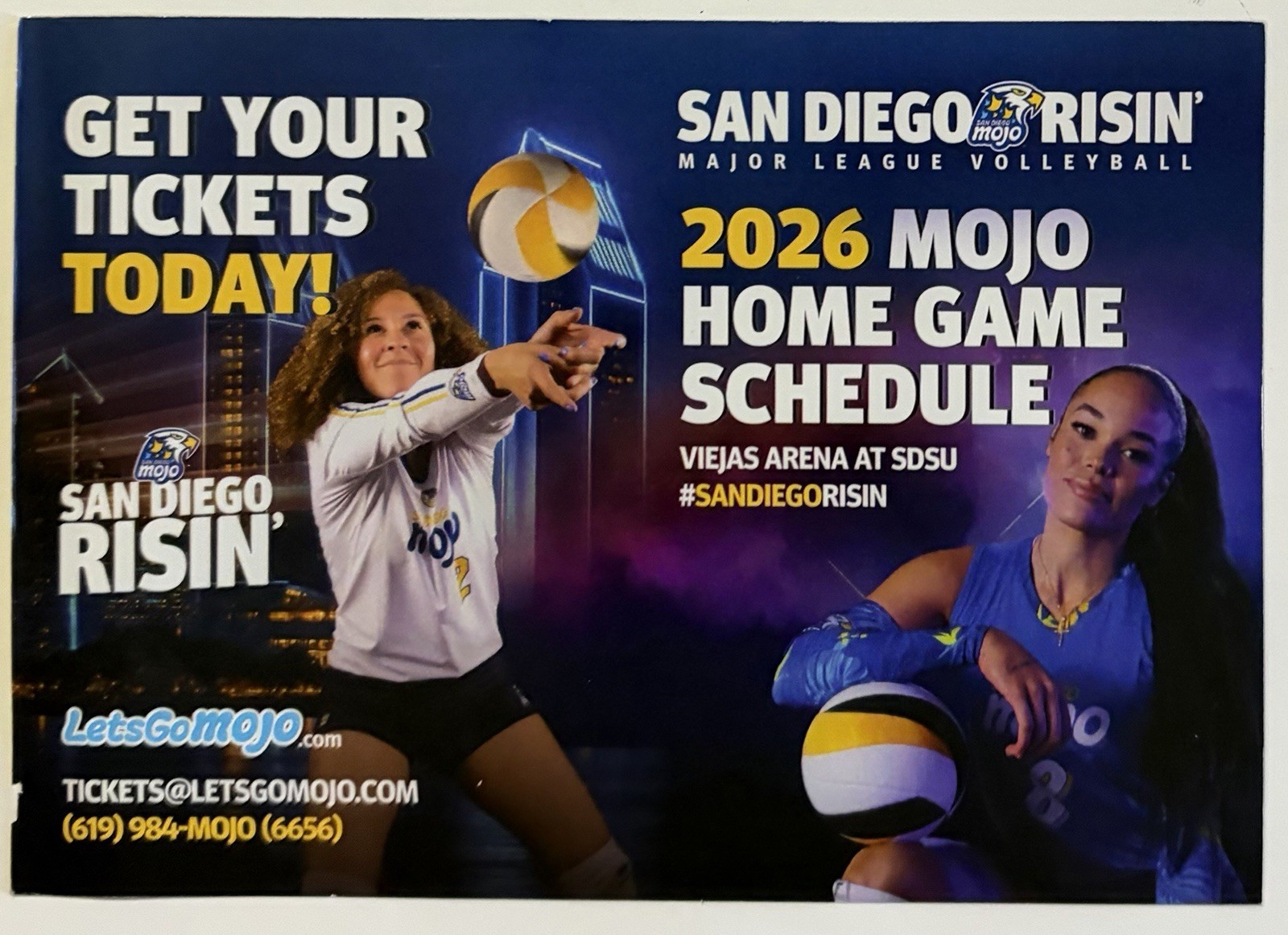 2026 SAN DIEGO MOJO Schedule 🏐 Pro Volleyball Sked New ‼️ Cool  ‼️🔥