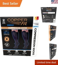 Calze a compressione unisex - lunghezza ginocchio, 2 paia, per un maggiore comfort e supporto