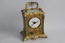Napoleon III lithographed sheet metal clock (50128)