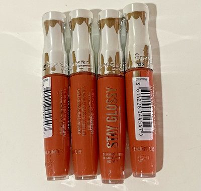 4 Rimmel London Stay Glossy Lip Gloss, 0.18 fl oz  #135 SIPPIN