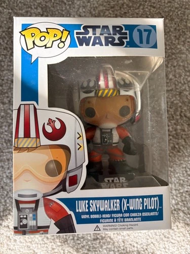 Funko Pop Star Wars LUKE SKYWALKER X Wing Pilot Blue Box Vinyl Figure 17