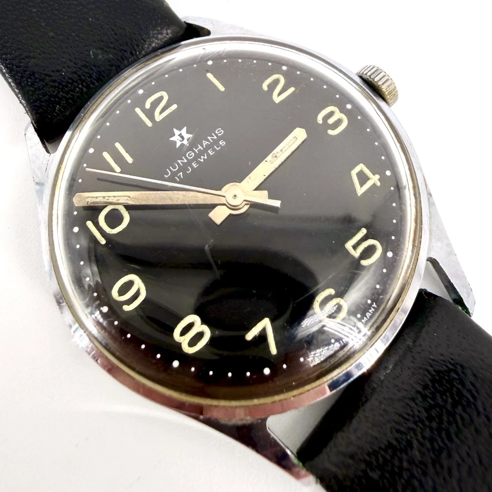 Reloj Pulsera Junghans 620.00 Vintage, 17 Joyas, Cuerda Manual, c.1967-1972, Funciona Foto 3 de 4
