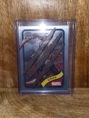 2025 Topps Chrome Marvel #186 Drax Steel Clawed /20