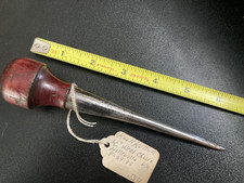 Vintage Keen Kutter (?) Scratch Awl Scribe Wood Handle Metal Shaft