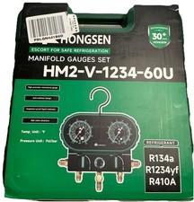  HVAC Gauges Gauge, AC Gauge Set with 5FT Hoses, Manifold Gauge Set MVS60-R410A