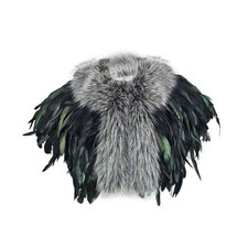 Feather Shoulder Wrap Soft Feather Cape Warm
