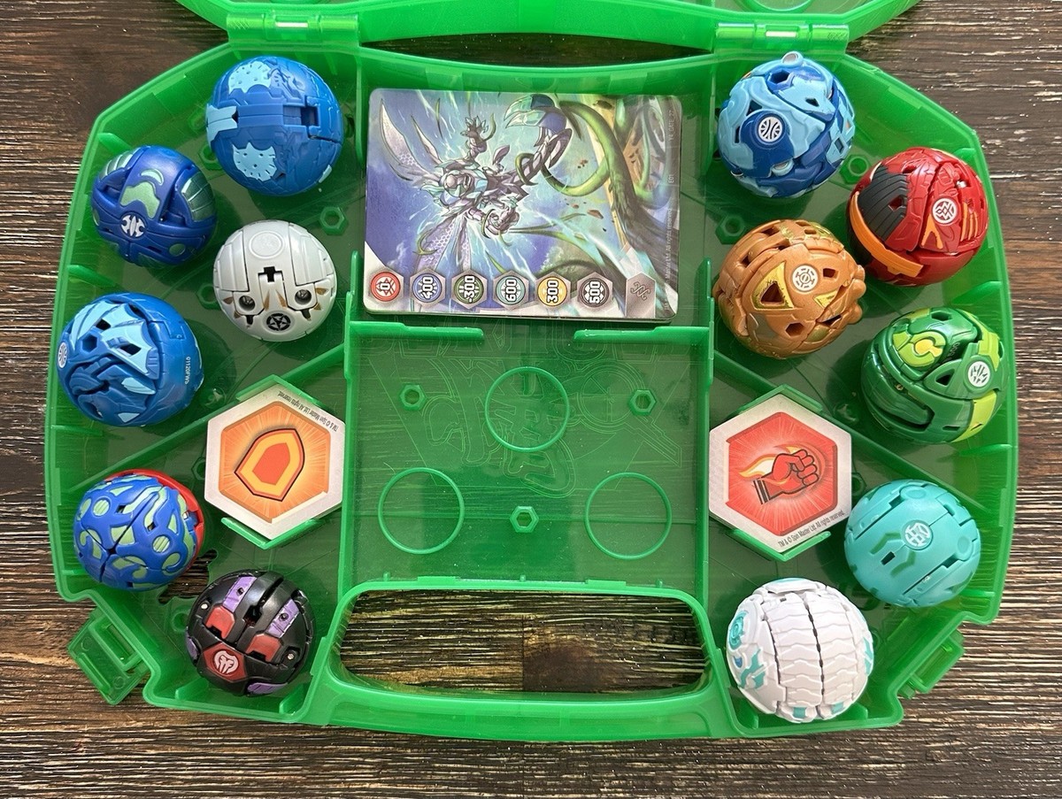 Bakugan Battle Brawlers Lot Of 12 With Green Case | eBay