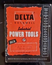 VINTAGE 1958 DELTA ROCKWELL INDUSTRIAL POWER TOOLS CATALOG. USED IN GOOD COND.